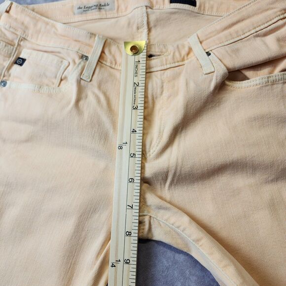 AG Adriano Women Jeans Peach  Size 26 Legging Ankle Super Skinny Ankle teen-ager - Picture 10 of 14